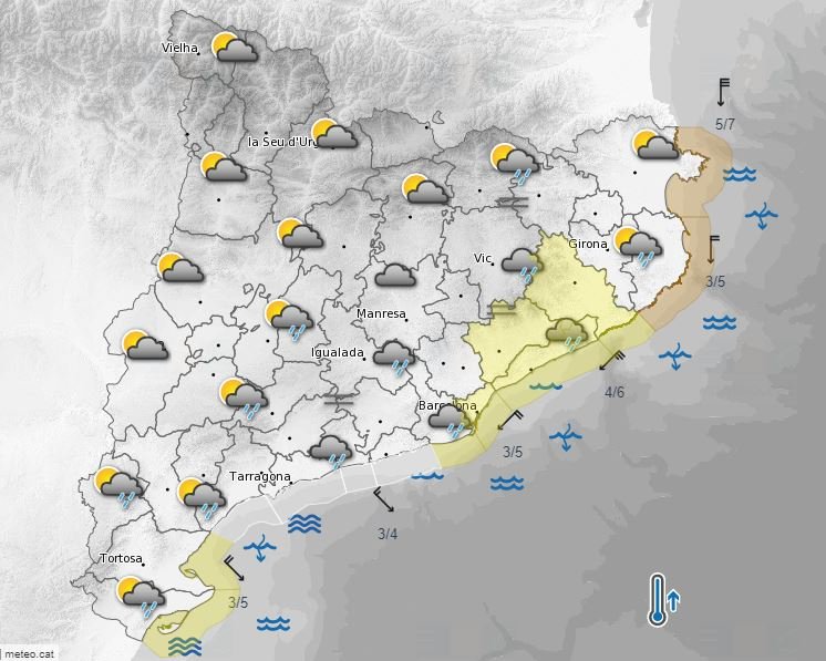 Predicción 16 noviembre meteocat