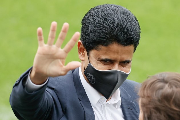 Al Khelaifi rient saludant EuropaPress Al Khelaifi rient saludant EuropaPress