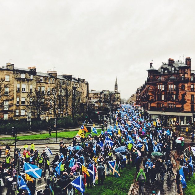 Manifestación Glasgow Independencia Escocia Europa Press