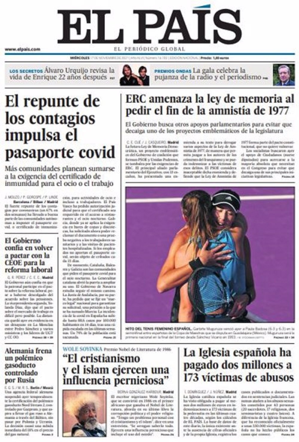 el pais 17 noviembre