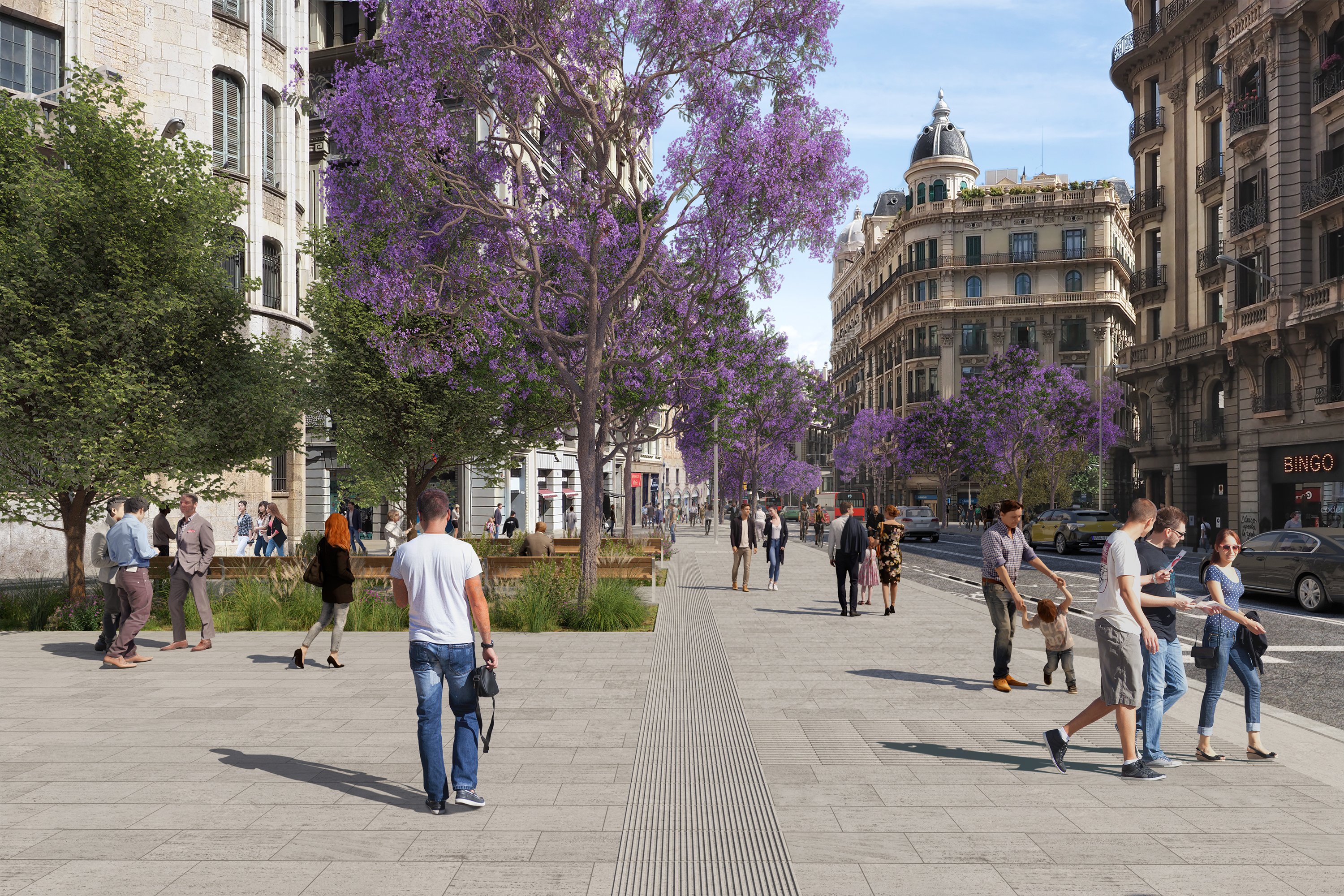 La 'supermanzanización' de la Via Laietana empezará el 1 de marzo