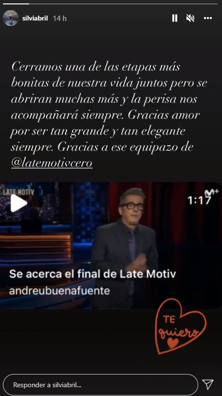 silvia abril final late motiv andreu buenafuente