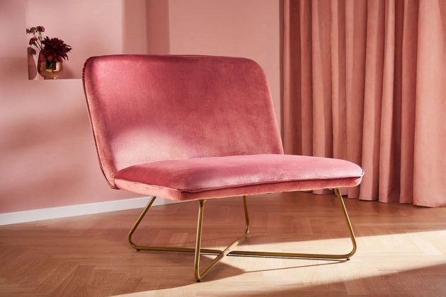 Sillón de terciopelo de Livarno Home a la venta en Lidl