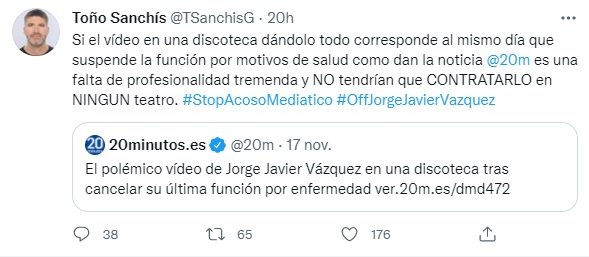tono sanchis contra jorge javier