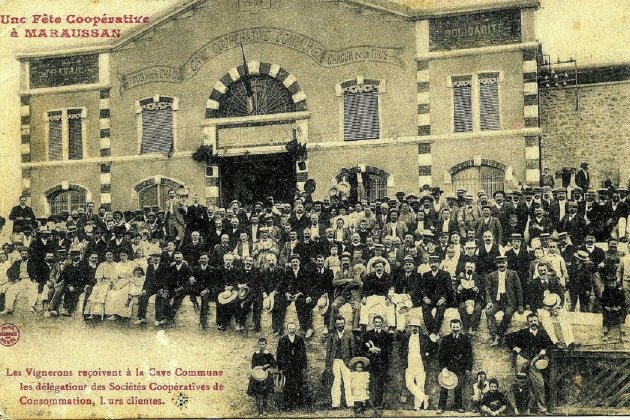 Manifestación de Perpiñán. Cooperativa de Marauçan, cerca de Besiers