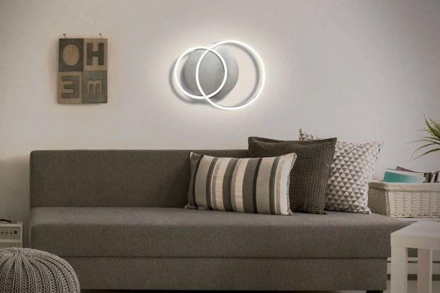 Llum LED geomètric rodó de Livarno Home a la venda a Lidl