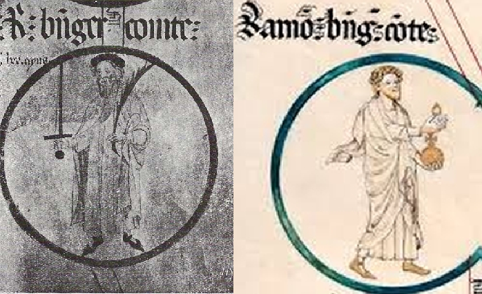 Ramon Berenguer III y Ramon Berenguer IV. Fuente Rollo de Poblet