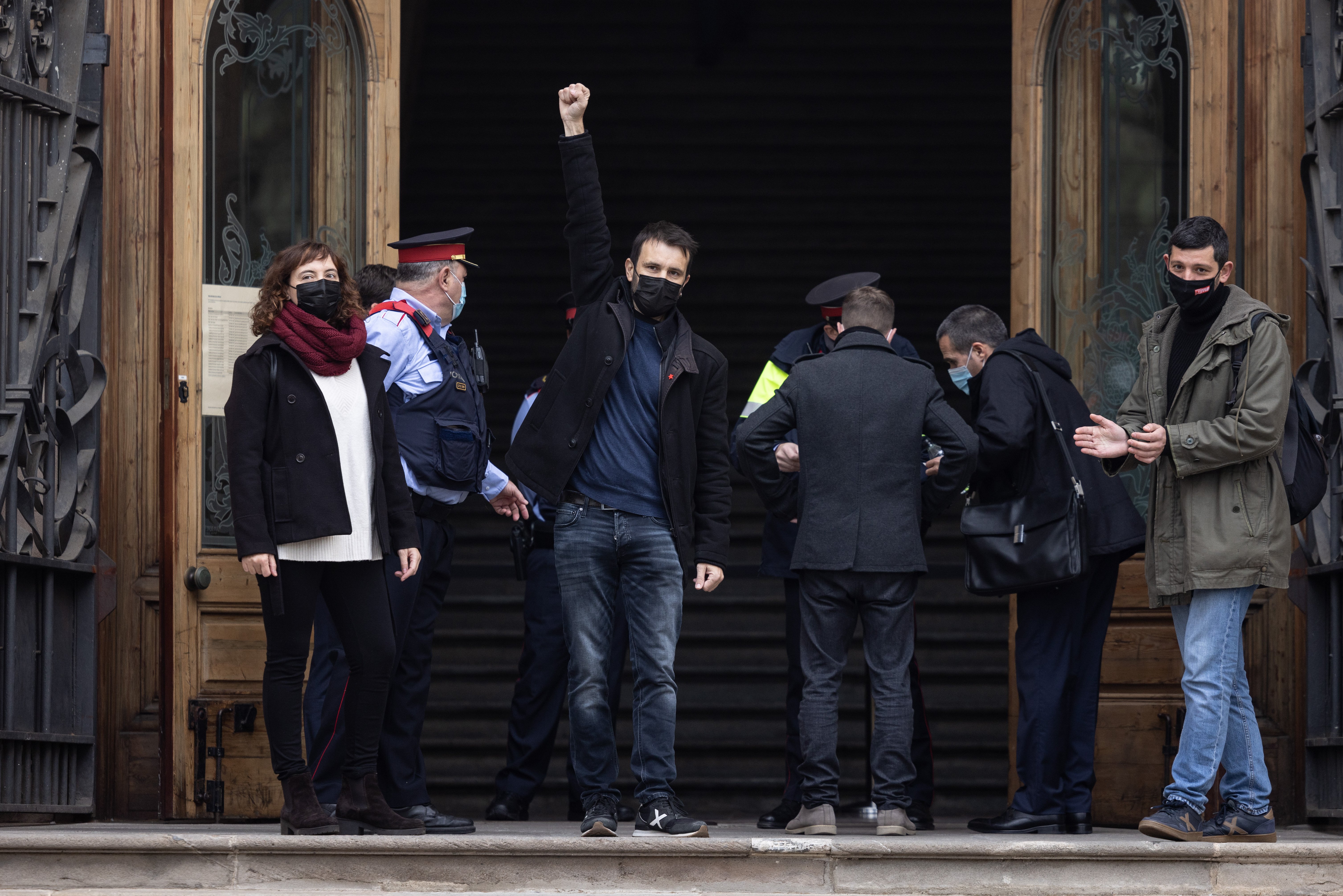 Crides a la unitat i a la desobediència en l'acompanyament a Juvillà al TSJC