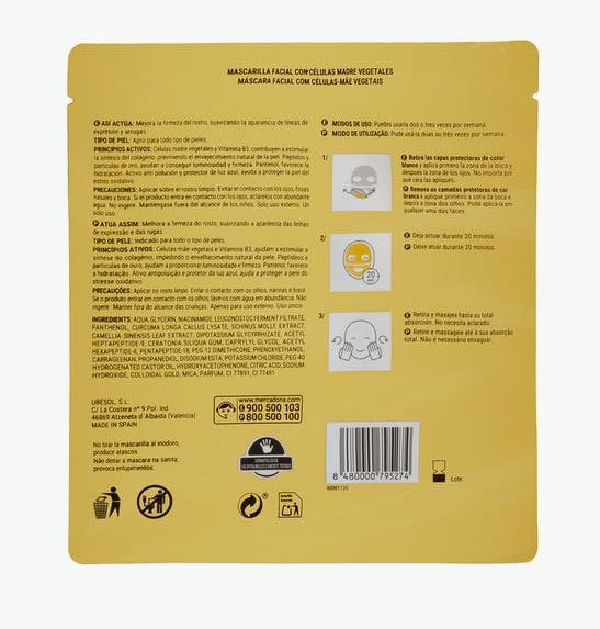 Mascarilla Gold Mask de Deliplius a la venta en Mercadona1