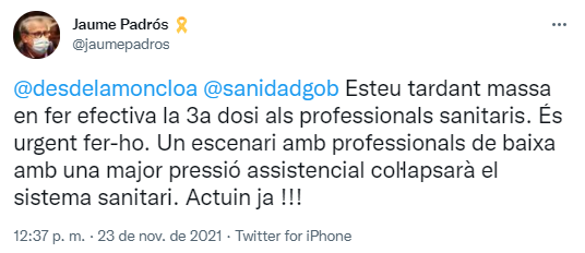 jaume padros tuit