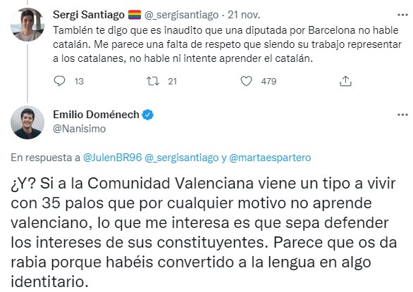 Emilio Doménech catalán Twitter