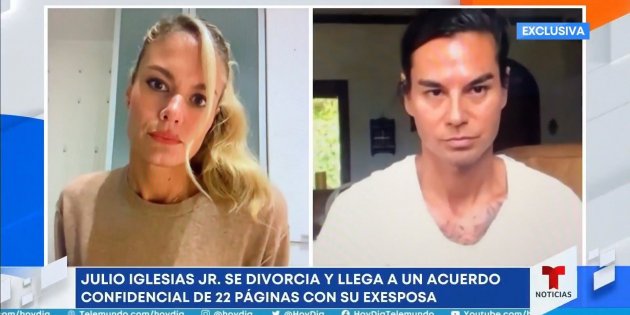 Julio José Iglesias divorcio Charisse Verhaert Telemundo