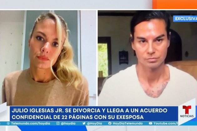 Julio José Iglesias divorcio Charisse Verhaert Telemundo