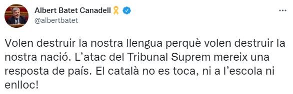 TUIT Albert Batet Imposicion castellano