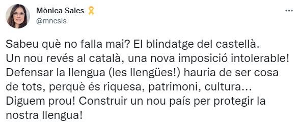 TUIT Monica Sales Imposicion castellano