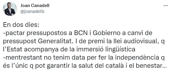 TUIT Joan Canadell Imposición castellano