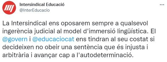 TUIT Intersindical Imposición Castellano