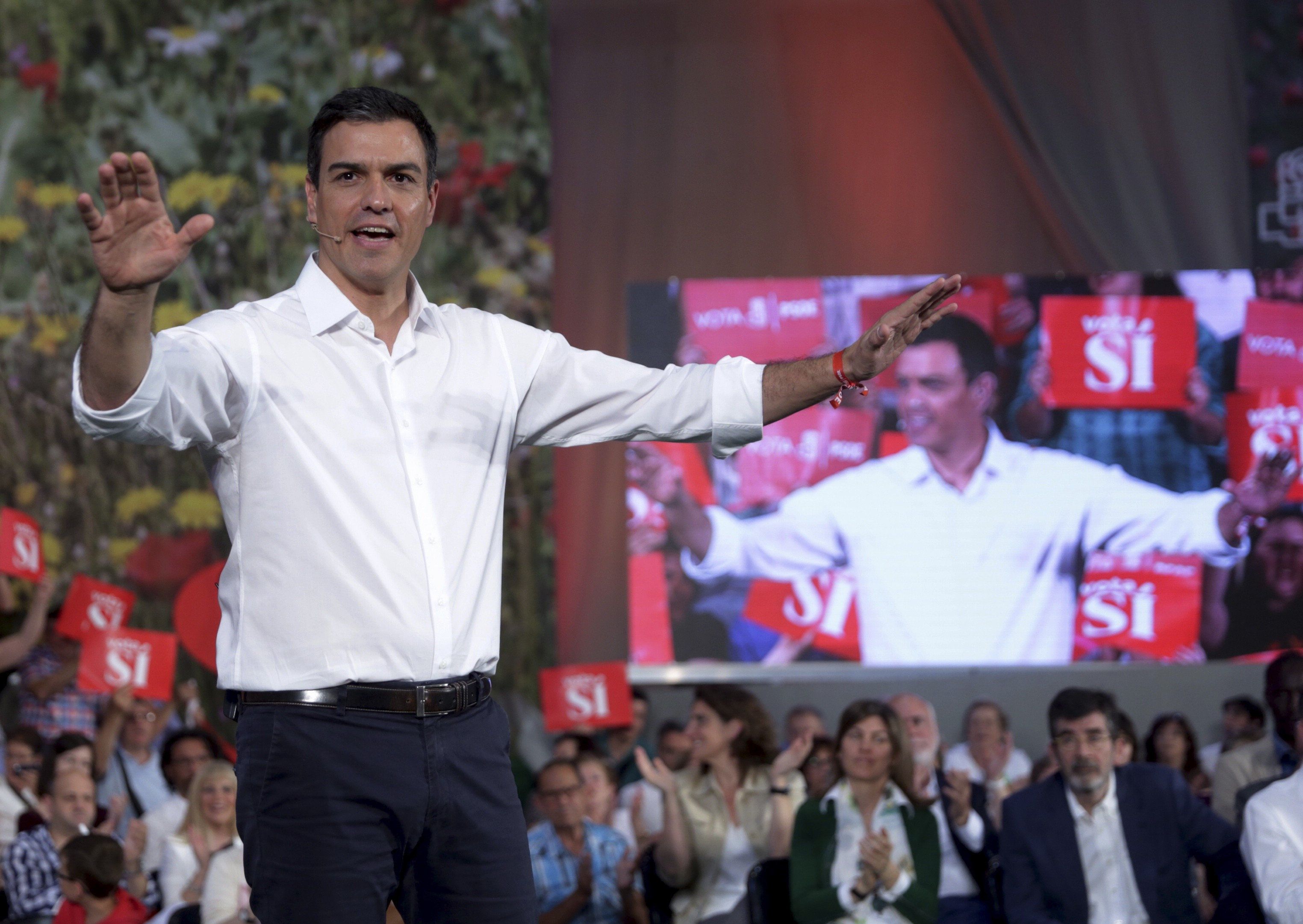 Sánchez desafía a las encuestas y ya se ve presidente