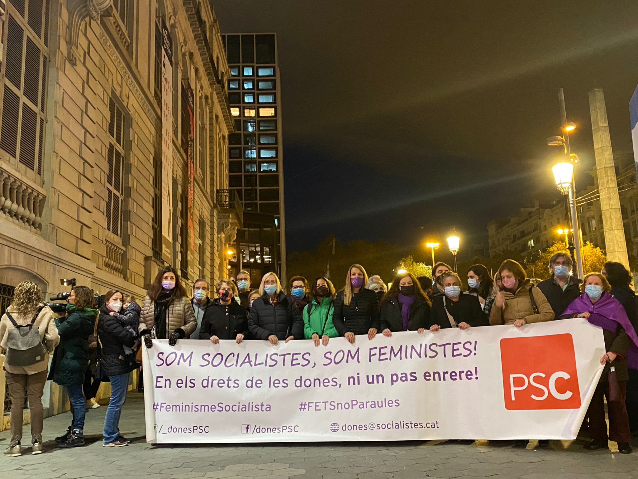 PSC Manifestación 25N   Carme Rocamora