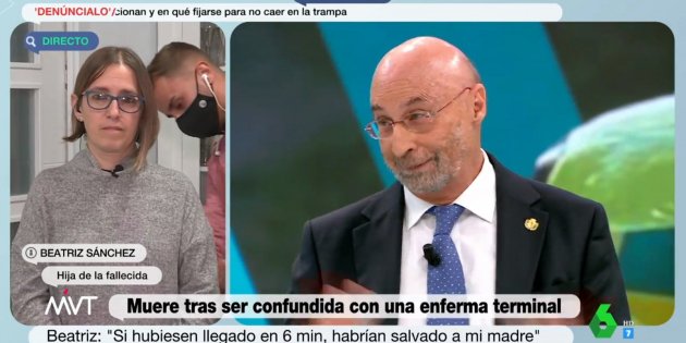 Reportero Cuatro en conexión quita pinganillo Más Vale Tarde La Sexta