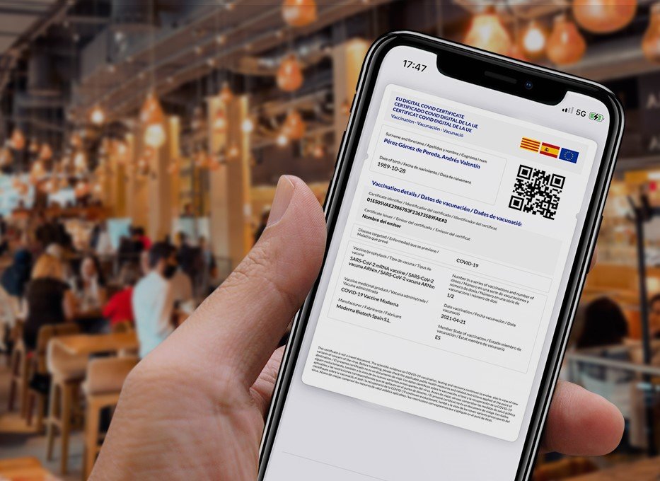 Així et pots descarregar el certificat covid digital de la UE