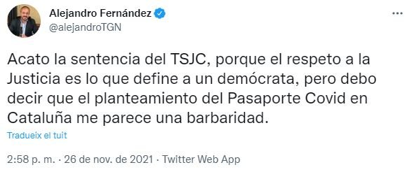 TUIT Alejandro Fernandez