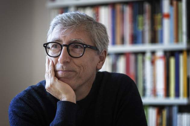 David Trueba entrevistado en la Editorial Anagrama - Montse Giralt