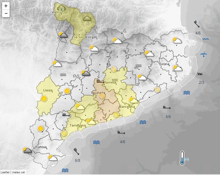 Predicción 27 noviembre Meteocat