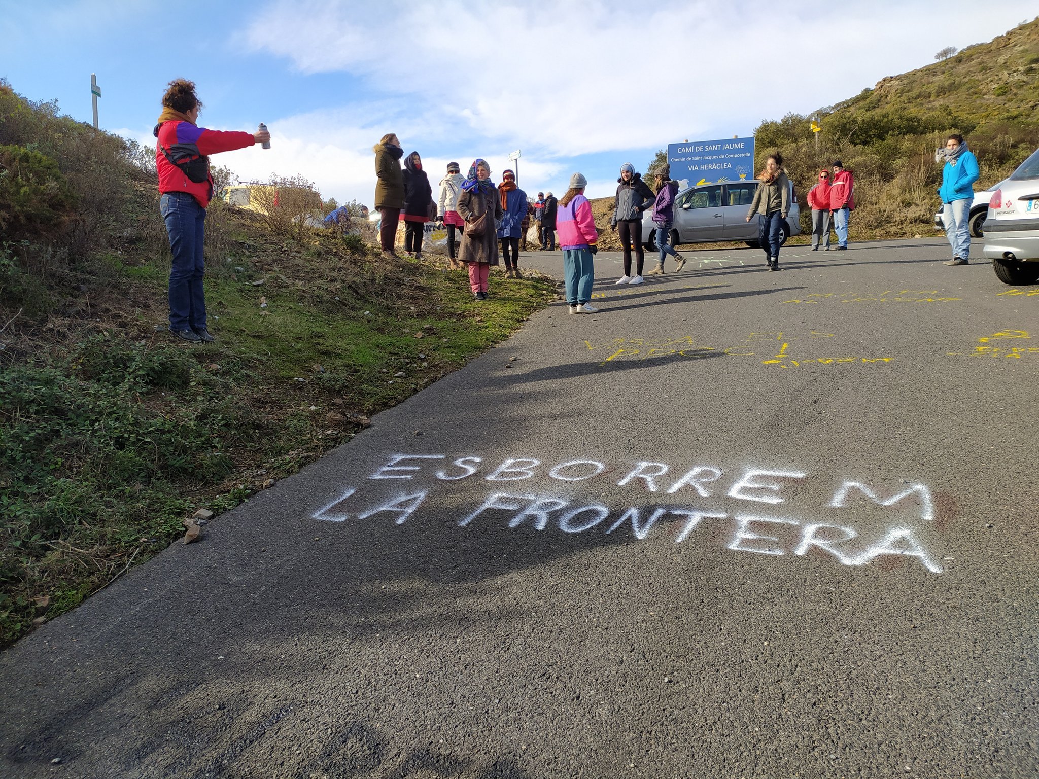 Veïns reobren la frontera entre Catalunya Nord i Sud a Banyuls