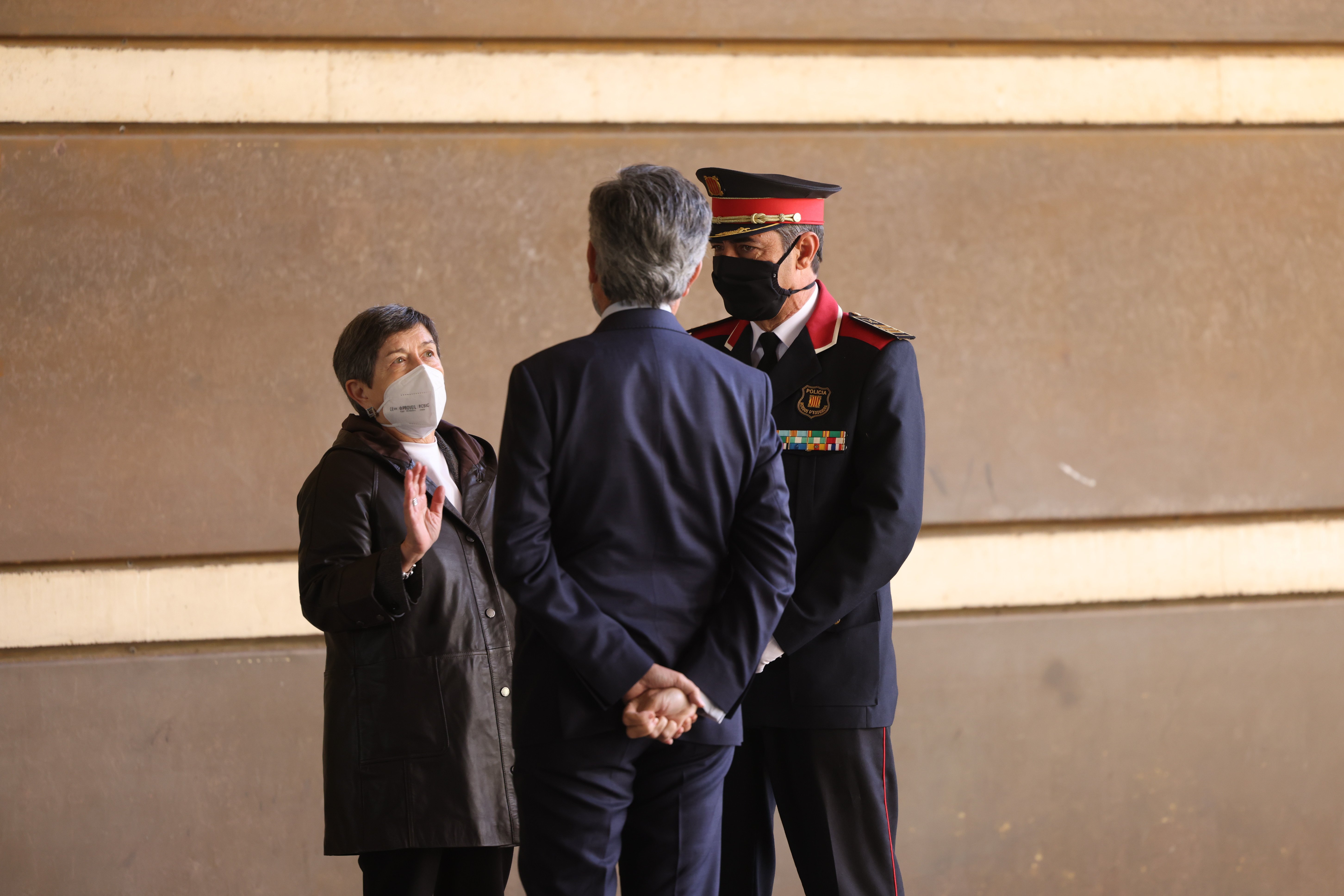 Lesmes, Cunillera y Trapero recepción rey, promoción de la Escuela Judicial, Auditori de la capital catalana - Sergi Alcàzar