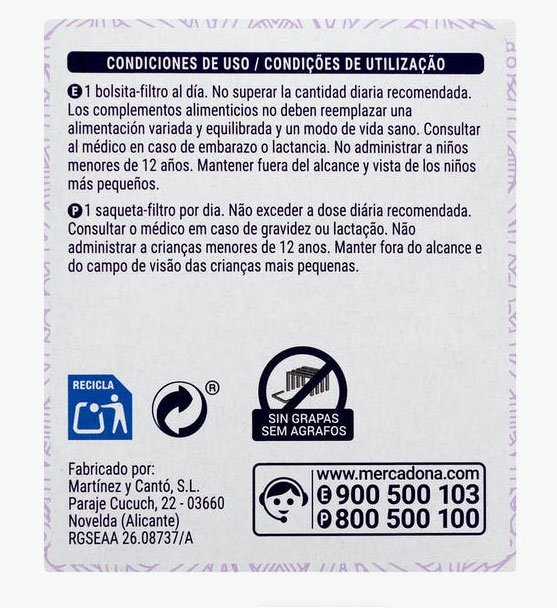 Infusions quemagrasas d'Hisendat a la venda a Mercadona