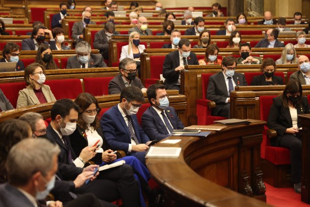 Salvador Illa, Pere Aragonès, Jordi Puigneró, Roger torrent, Laura Vilagrà, sesión de control, Ple del Parlament - Sergi Alcàzar Salvador Illa, Pere Aragonès, Jordi Puigneró, Roger torrent, Laura Vilagrà, sesión de control, Ple del Parlament - Sergi Alcàzar