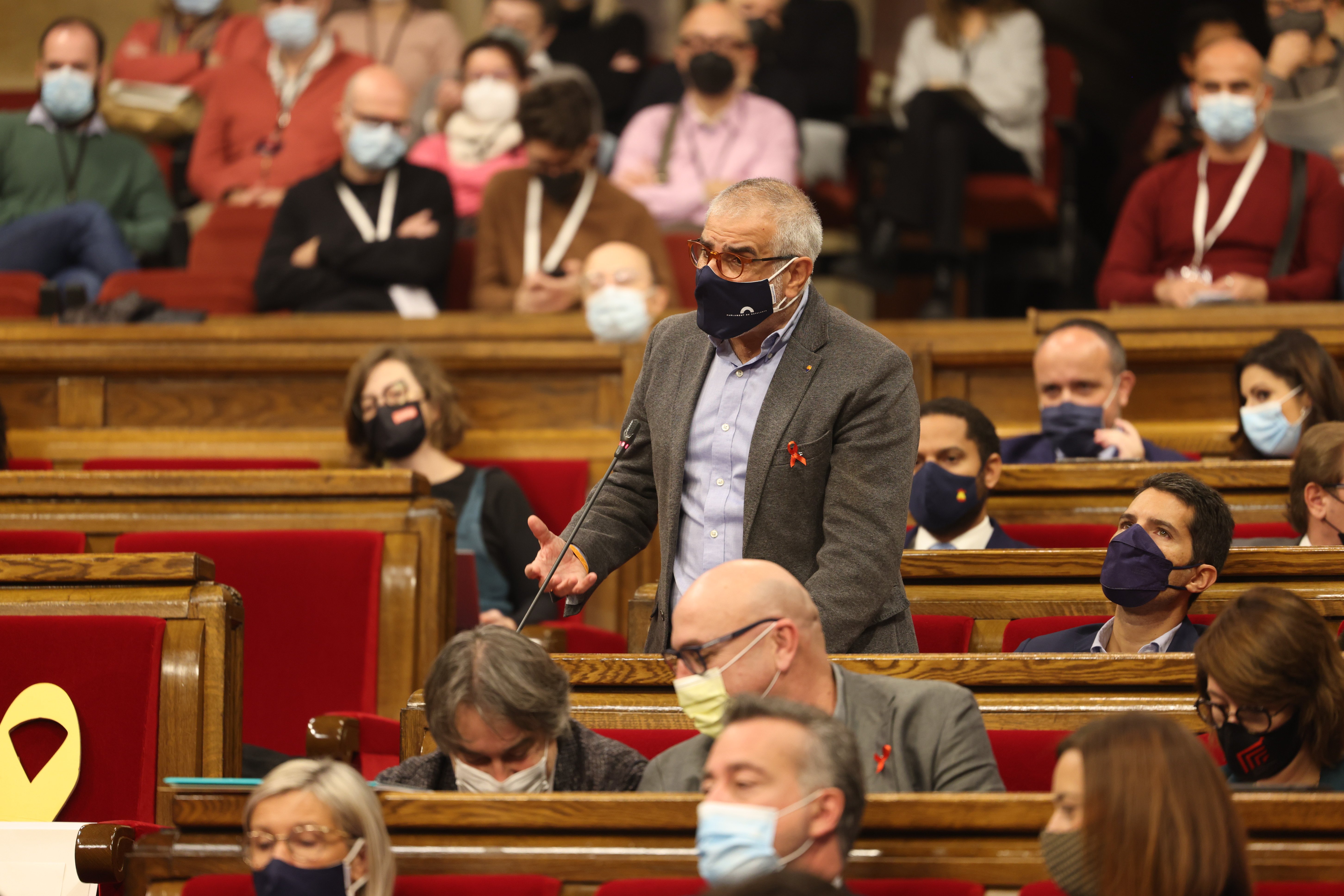 El lider de Ciutadans en Catalunya, Carlos Carrizosa, sesión de control, Ple del Parlament - Sergi Alcàzar