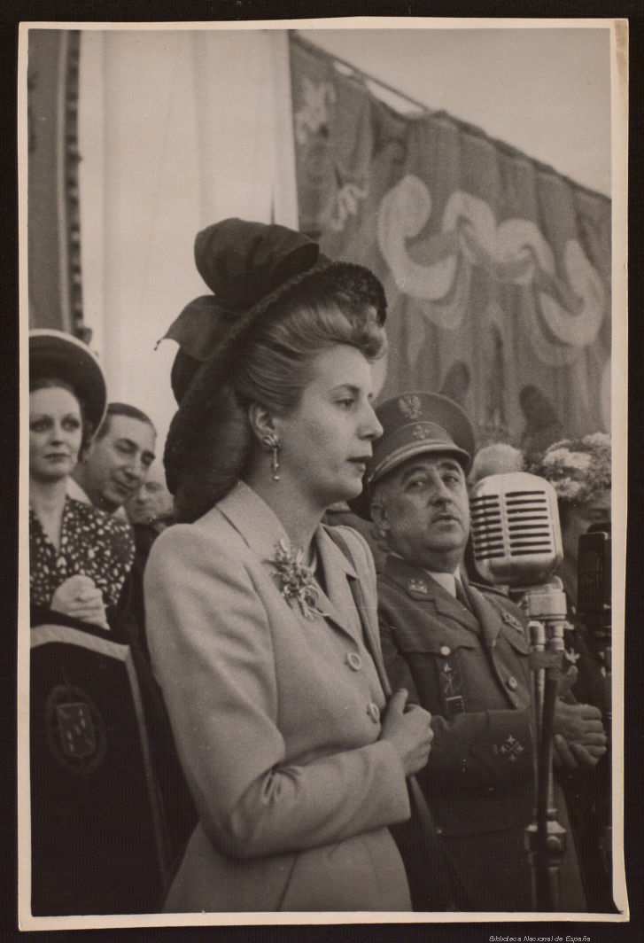 eva peron francisco franco foto biblioteca nacional de espana