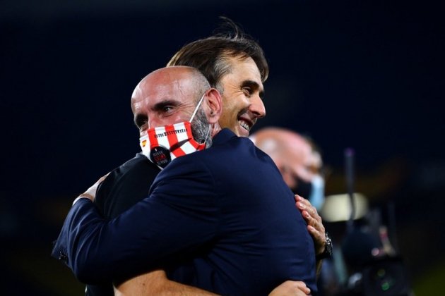 Monchi y Julen Lopetegui 