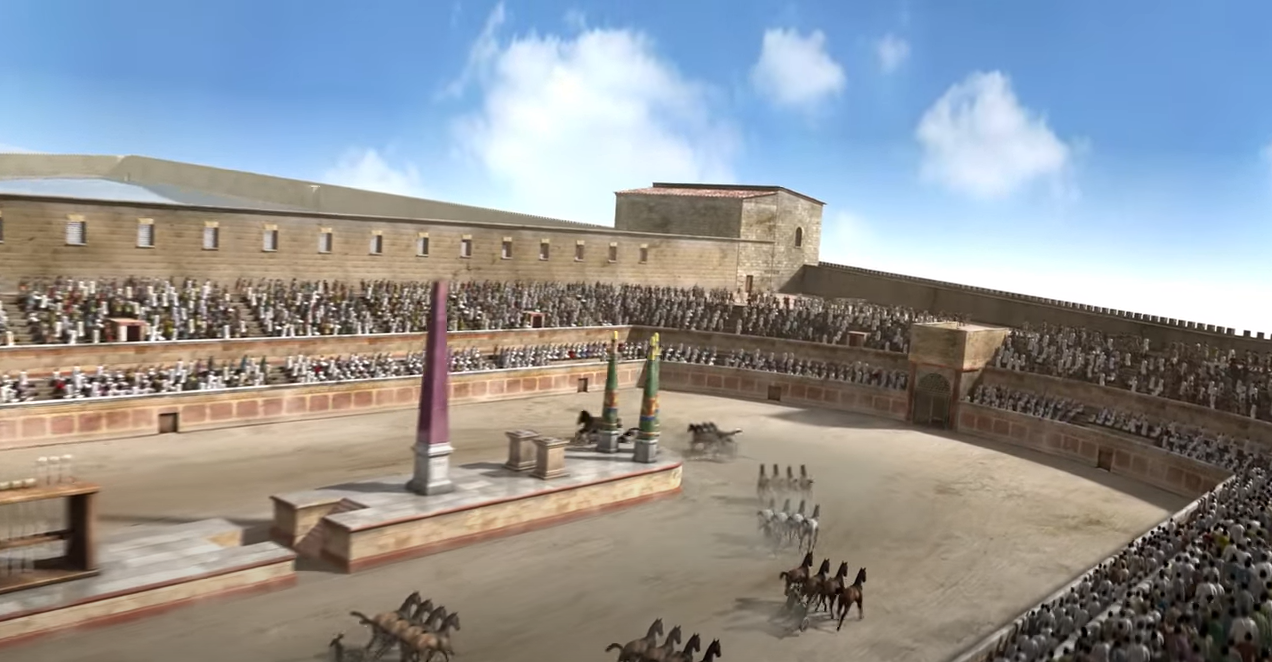 Reconstrucción idealizada del Circo romano de Tàrraco (III). Fuente Patronato Municipal de Turismo de Tarragona