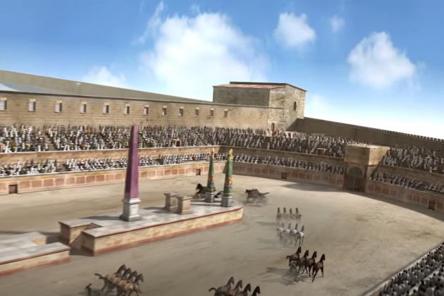 Reconstrucció idealitzada del Circ romà de Tàrraco (III). Font Patronat Municipal de Turisme de Tarragona