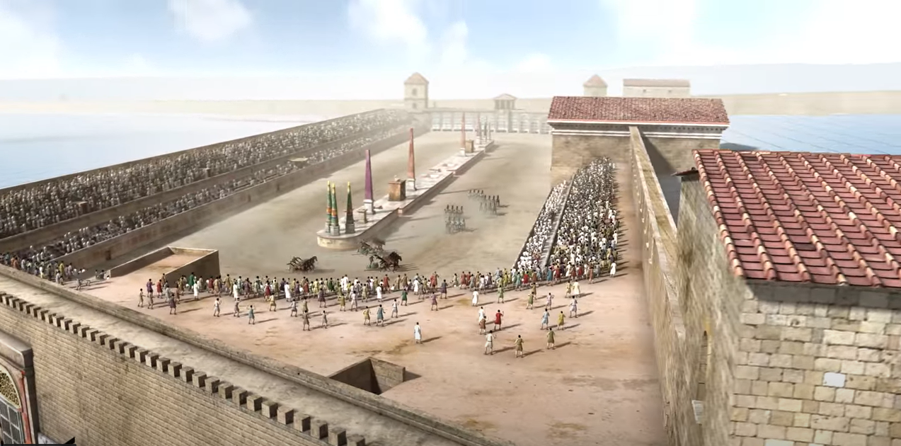 Reconstrucción idealizada del Circo romano de Tàrraco (IV). Fuente Patronato Municipal de Turismo de Tarragona