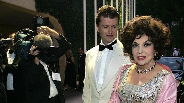 Javier Rigau con Gina Lollobrigida