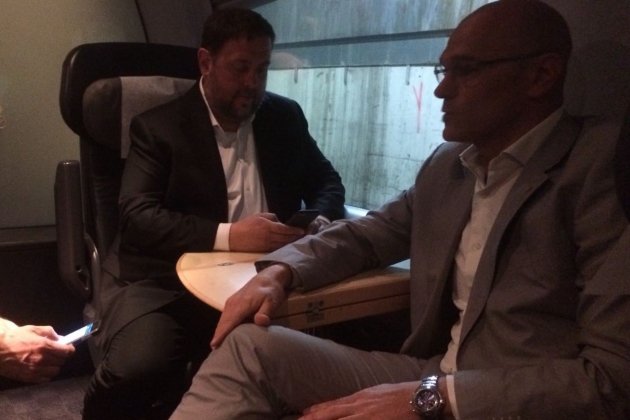 junqueras y romero hacia Madrid Marta Lasalas