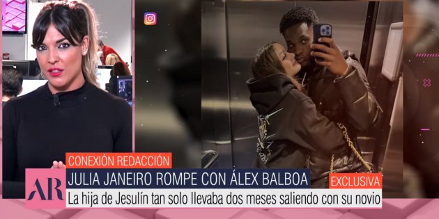 Julia Janeiro ha eructo cono Álex Balboa Telecinco