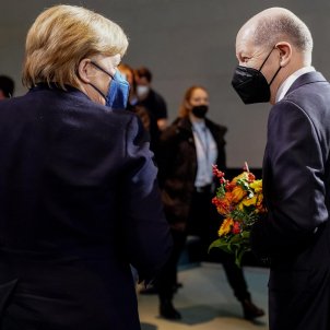 Angela Merkel y Olaf Scholz EFE