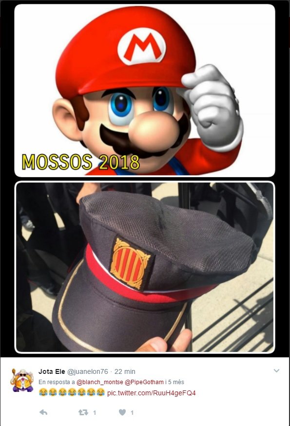 meme mario bros gorra mossos