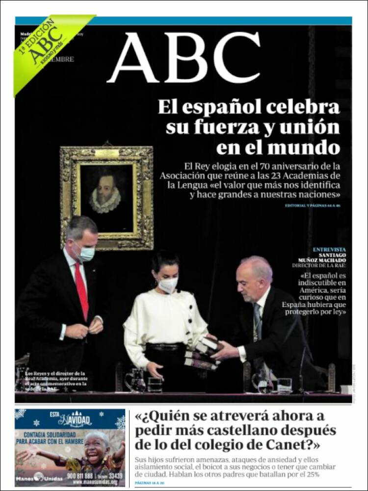 portada abc 11 diciembre 2021 portada abc 11 diciembre 2021