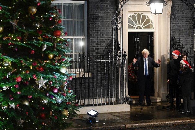 Boris Johnson Navidad Downing Street. / Efe