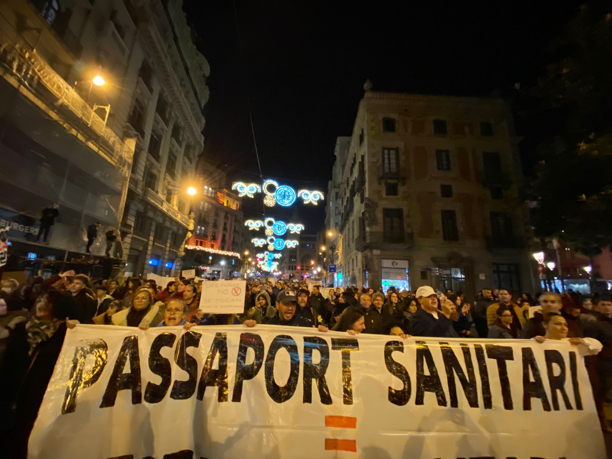 De Vox al anarquismo, el cóctel explosivo de la manifestación negacionista de Barcelona