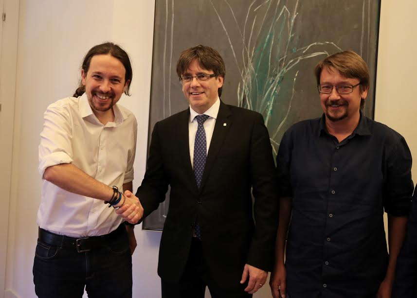 Iglesias pide un referéndum "legal y acordado" después de la conferencia