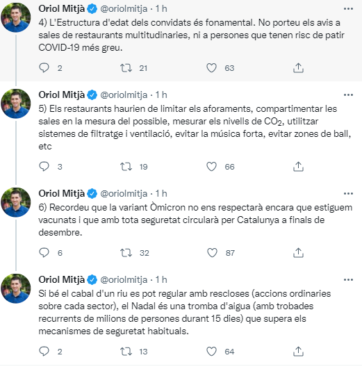 tuit oriol mitja cenas de navidad coronavirus 3