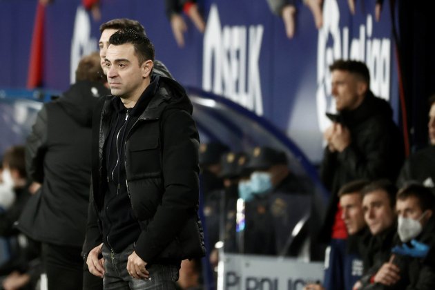 Xavi Hernandez triste serio EFE