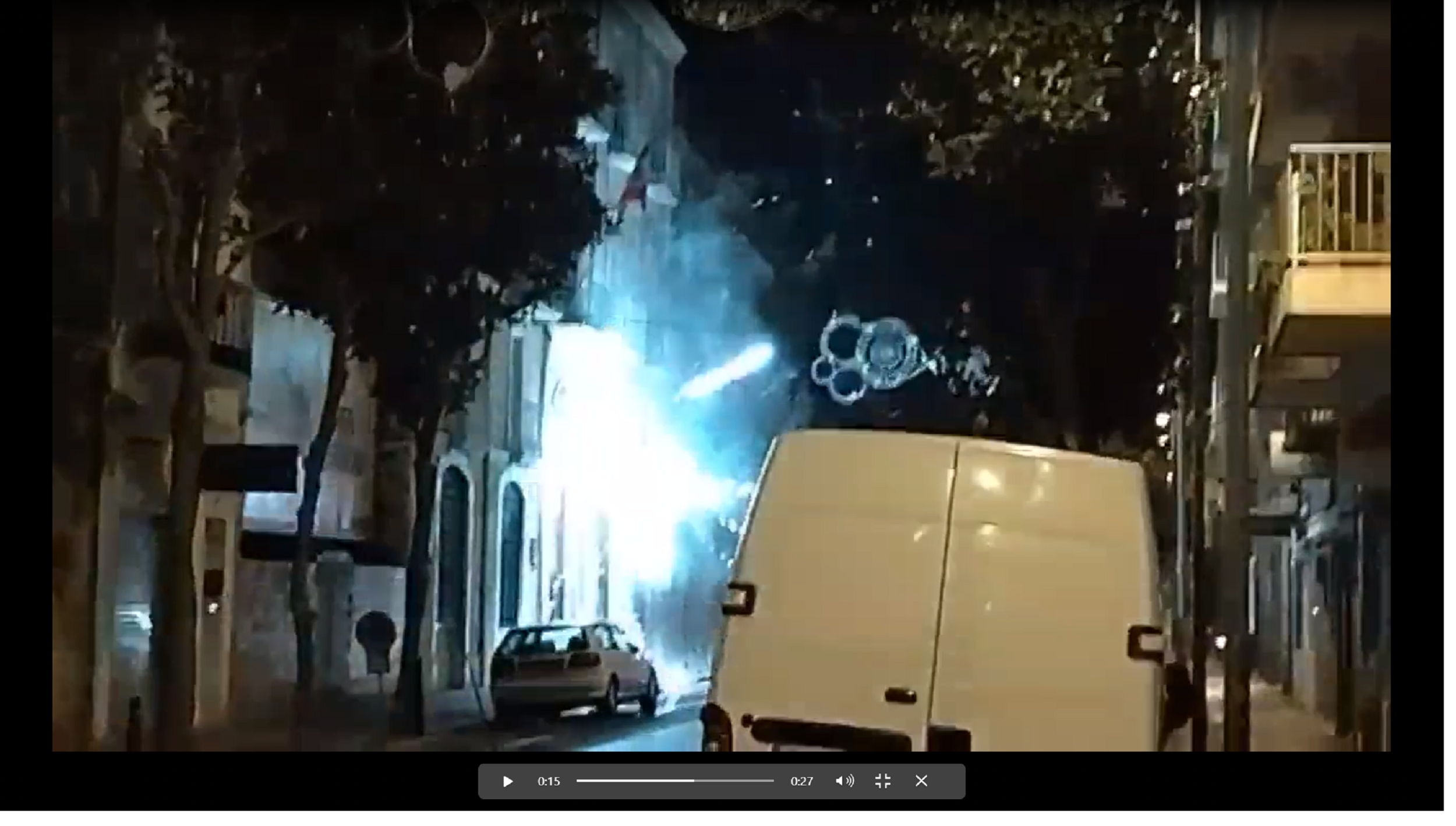 Traca contra el cuartel de la Guardia Civil en Figueres: "¡Que se vayan!"